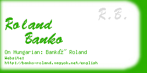 roland banko business card